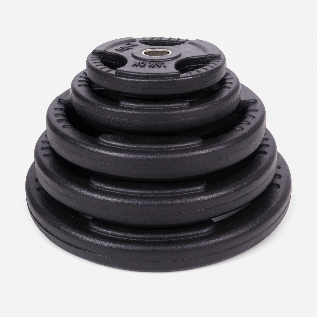 Three-hole Rubber-coated Weight Plate